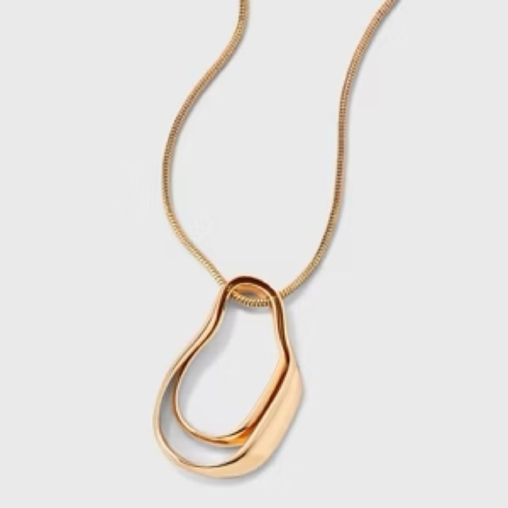 Organic Pendant Necklace - A New Day Gold - Picture 1 of 5